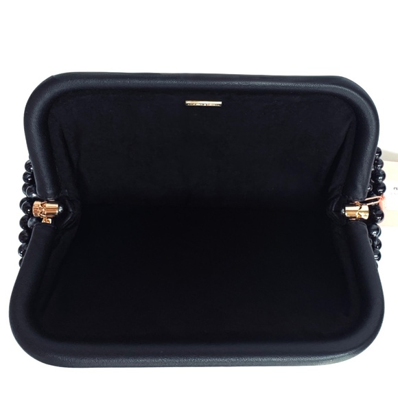 Cult Gaia Nia black beaded Leather clutch - Picture 14 of 14